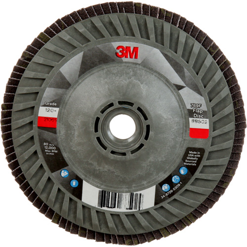769F Quick Change Flap Disc, 5" x 5/8"-11, Type 27, 120+ Grit, Ceramic Auto-Cam