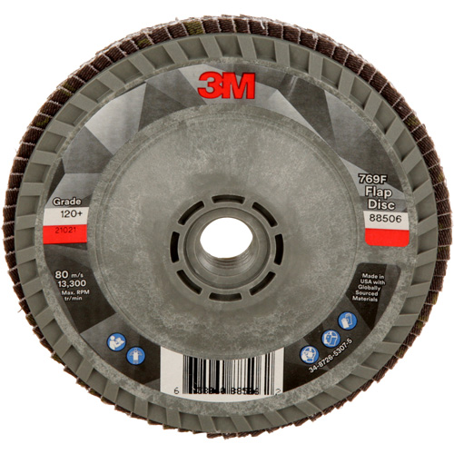 769F Quick Change Flap Disc, 4-1/2" x 5/8"-11, Type 29, 120+ Grit, Ceramic Auto-Cam