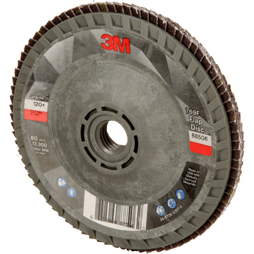 769F Quick Change Flap Disc, 4-1/2" x 5/8"-11, Type 29, 120+ Grit, Ceramic Auto-Cam