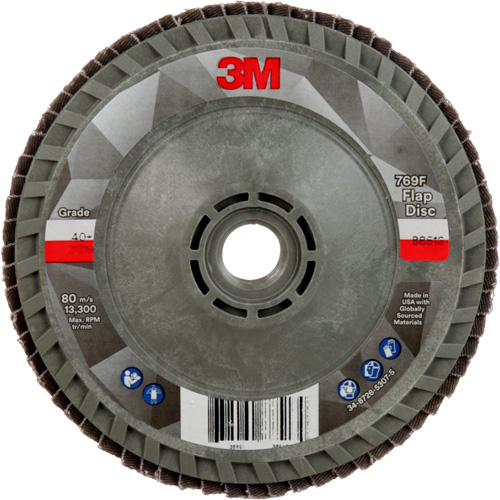 769F Quick Change Flap Disc, 4-1/2" x 5/8"-11, Type 29, 40+ Grit, Ceramic Auto-Cam