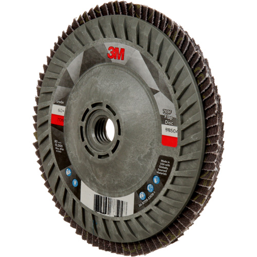 769F Quick Change Flap Disc, 5" x 5/8"-11, Type 27, 60+ Grit, Ceramic Auto-Cam