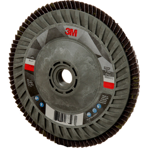 769F Quick Change Flap Disc, 5" x 5/8"-11, Type 27, 80+ Grit, Ceramic Auto-Cam