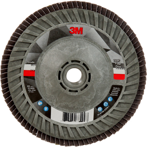 769F Quick Change Flap Disc, 5" x 5/8"-11, Type 29, 80+ Grit, Ceramic Auto-Cam