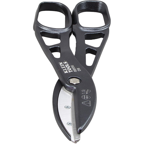 Tin Snips, 3-1/2" Cut Length, Straight Cut Auto-Cam