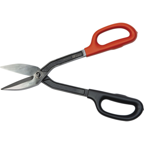 Tinner Snips, 2-3/4" Cut Length, Straight Cut Auto-Cam