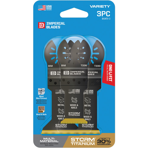 Jeu de lames en titane pour le m&eacute;tal et le bois Storm One Fit Auto-Cam