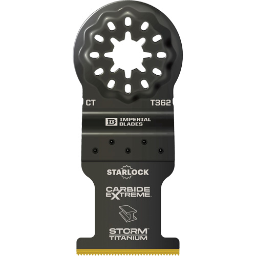 Lame en titane pour le m&eacute;tal Carbide Extreme Storm Starlock Auto-Cam