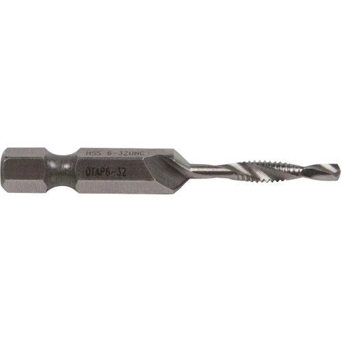 Drill/Tap Bit, #6, High Speed Steel Auto-Cam