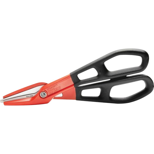 13" Serrated Aluminum Tinner Snip with Dipped Handle, 3" Cut Length, Straight Cut Auto-Cam
