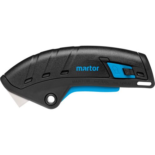 Couteau de s&eacute;curit&eacute; r&eacute;tractable Secunorm Merak, 9 mm, C&eacute;ramique, Robuste, Prise en Plastique Auto-Cam