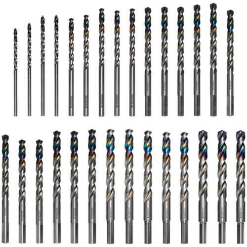 Metal Demon Drill Bit Set for Mild, Hardened and Stainless Steels, 29 Pieces Auto-Cam