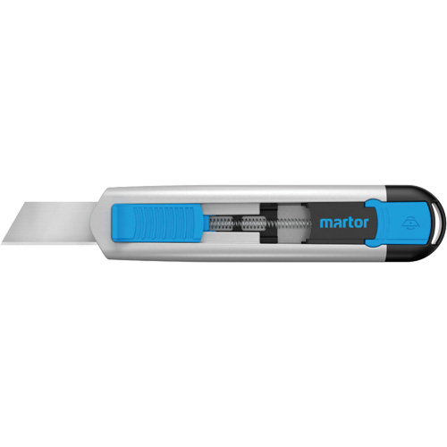 Couteau r&eacute;tractable SECUNORM 540 avec lame Styropor no 17940, 36 mm, Acier inoxydable, Robuste, Prise en Aluminium Auto-Cam
