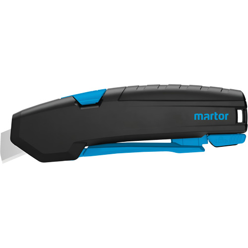 SECUPRO 425 Safety Knife with Rounded-Tip Trapezoid Blade, 15 mm, Plastic Handle Auto-Cam