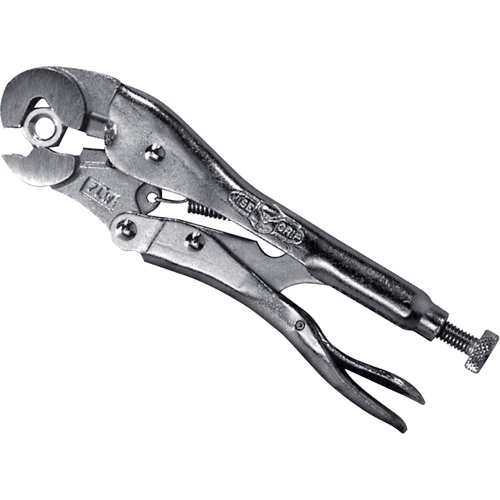 Vise-Grip&reg; Locking Wrench Pliers with Wire Cutter, 10" Length, Curved Jaw Auto-Cam