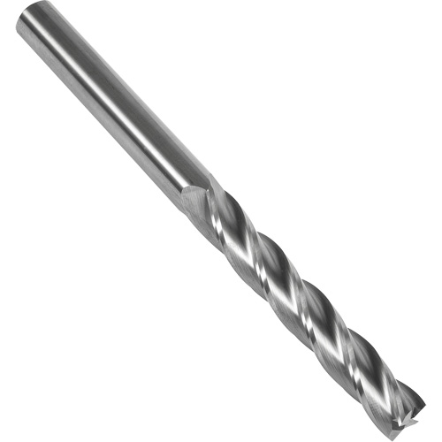 S137 30° Extra Long Square End Mill, 5/16" Dia., 4" L, 4 Flutes, 5/16" Shank, Carbide Auto-Cam