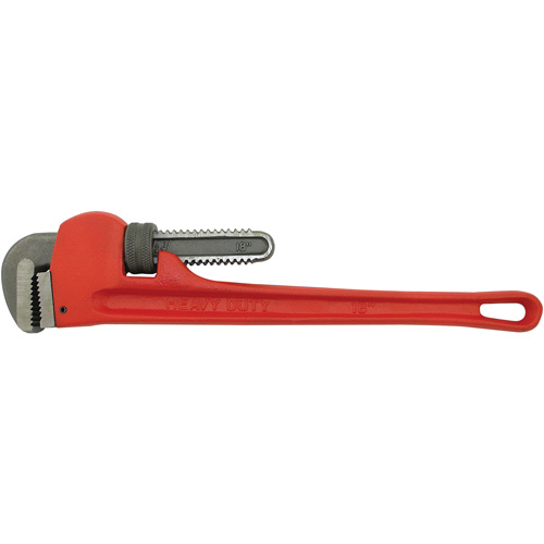 Pipe Wrench, 2-1/2" Jaw Capacity, 18" Long, Powder Coated Finish, None Handle Auto-Cam