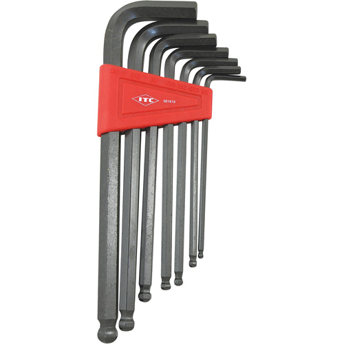 Ball Nose Hex Key Set, 7 Pcs., Imperial Auto-Cam