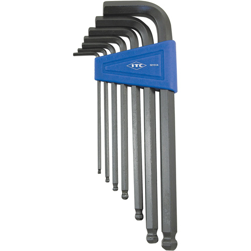 Ball Nose Hex Key Set, 7 Pcs., Metric Auto-Cam