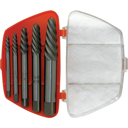 ISE-5 5-Piece Spiral Extractor Set, Chrome Molybdenum Auto-Cam