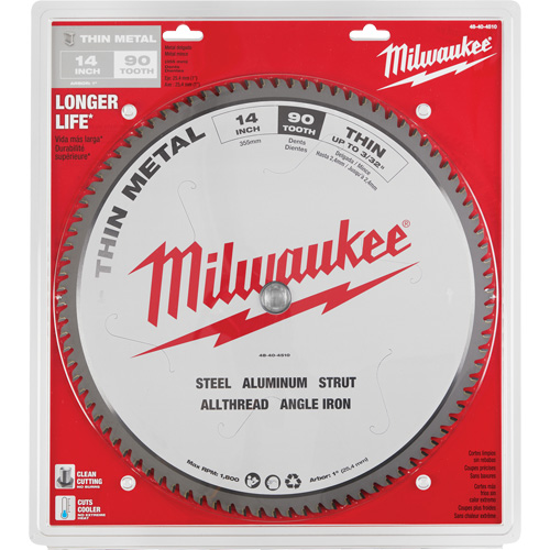 Endurance&reg; Circular Saw Blade, 14", 90 Teeth, Metal Use Auto-Cam