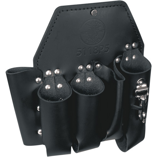 Tool Pouch, Multiple Tool Holder, Leather, 5 Pockets Auto-Cam