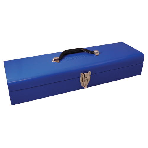 Low Profile Utility Tool Box, 20" D x 6-1/4" W x 5" H, Blue Auto-Cam