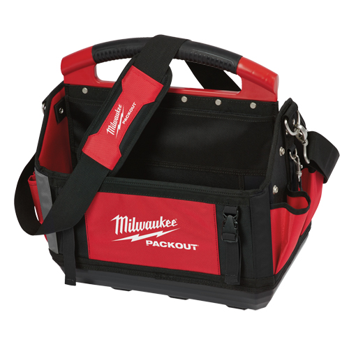 Packout Tote, Ballistic Nylon, 31 Pockets, Black/Red Auto-Cam
