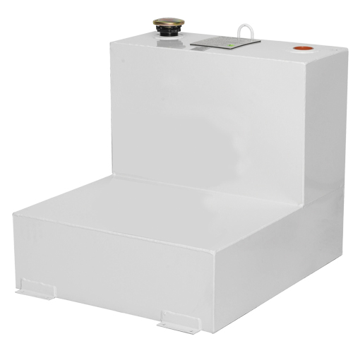 R&eacute;servoir de transfert pour carburant en acier, Acier, Capacit&eacute; 48 gal., Blanc Auto-Cam