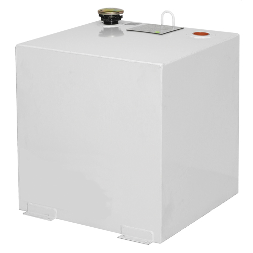 Steel Fuel Transfer Tank, Steel, 50 gal. Capacity, White Auto-Cam