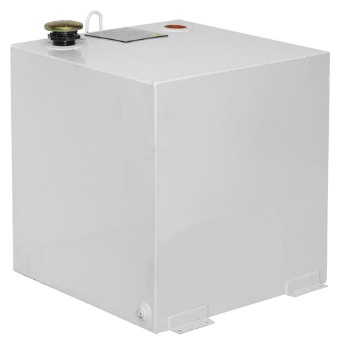 Steel Fuel Transfer Tank, Steel, 50 gal. Capacity, White Auto-Cam