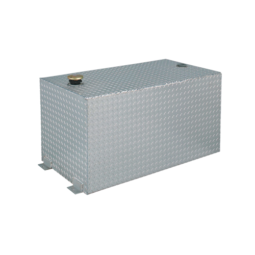R&eacute;servoir de transfert pour carburant en aluminium, Aluminium, Capacit&eacute; 100 gal., Argent Auto-Cam