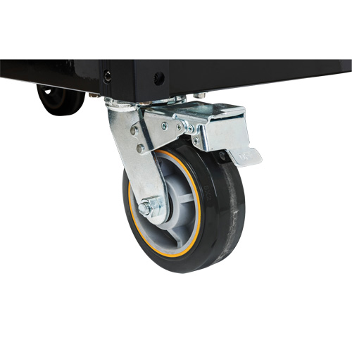 Chariot &agrave; outils &eacute;lectrique, 11 tiroirs, 42-1/2" la x 24-7/16" p x 41" h, Noir/Orange Auto-Cam