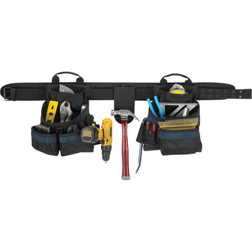 Ceinture &agrave; outils pour &eacute;lectricien, Polyester, Noir Auto-Cam