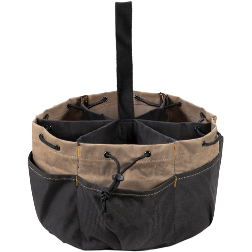 Sac &agrave; outils BUCKETBAG, Polyester, 18 pochettes, Noir Auto-Cam