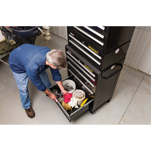 Armoire &agrave; outils moyenne de s&eacute;rie 300, 26" la, 2 tiroirs, Noir Auto-Cam