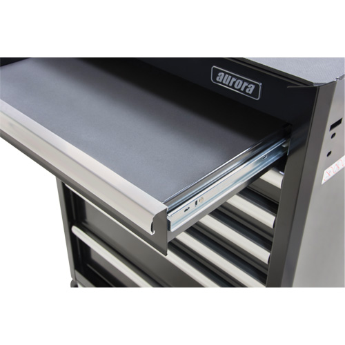 Chariot &agrave; outils industriel, 7 tiroirs, 27" la x 18-3/4" p x 39" h, Noir Auto-Cam