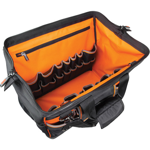 Sac &agrave; outils avec grande ouverture Tradesman Pro, Nylon balistique, 42 pochettes, Noir Auto-Cam