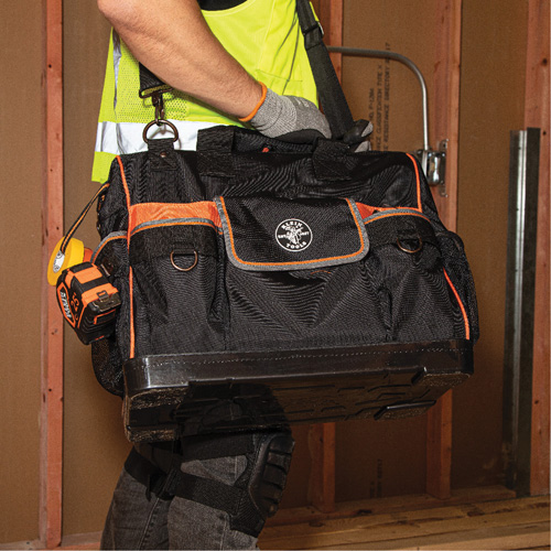 Sac &agrave; outils avec grande ouverture Tradesman Pro, Nylon balistique, 42 pochettes, Noir Auto-Cam