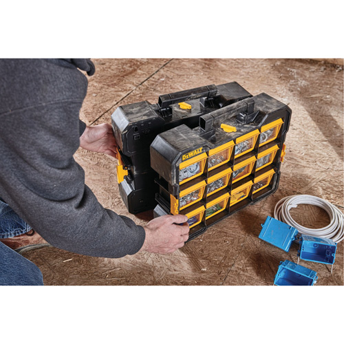 Organisateur Flip-Bin, 3-7/8" la x 17-3/4" p x 13-7/8" h, Noir/Jaune Auto-Cam