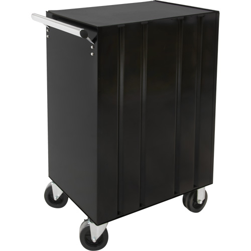 Industrial Tool Cart, 3 Drawers, 29-4/5" W x 21-1/5" D x 38-4/5" H, Black Auto-Cam