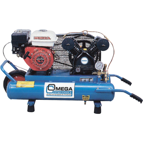 Contractor Series Air Compressors, Gas, 6.6 Gal. (8 US Gal), 125 PSI Auto-Cam