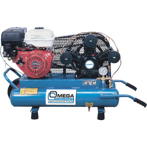 Contractor Series Air Compressors, Gas, 6.6 Gal. (8 US Gal), 125 PSI Auto-Cam