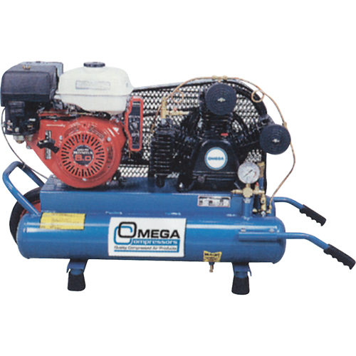 Compresseurs d'air s&eacute;rie entrepreneur, Essence, 6,6 gal. (8 gal. US), 175 PSI Auto-Cam