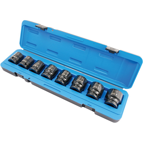 PS834 SAE Socket Set, 8 Pcs, Impact, 3/4" Drive Size Auto-Cam