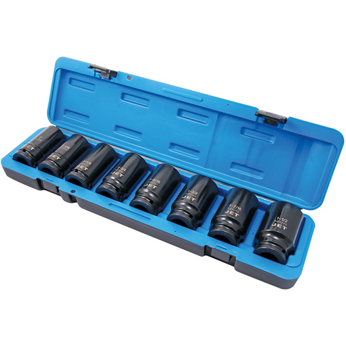 PS834D 6-Point SAE Socket Set, 8 Pcs, Impact, 3/4" Drive Size, Deep Auto-Cam