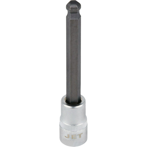 Bit Socket, Hex Ball, 4 mm x 4" L, 3/8" Drive Auto-Cam