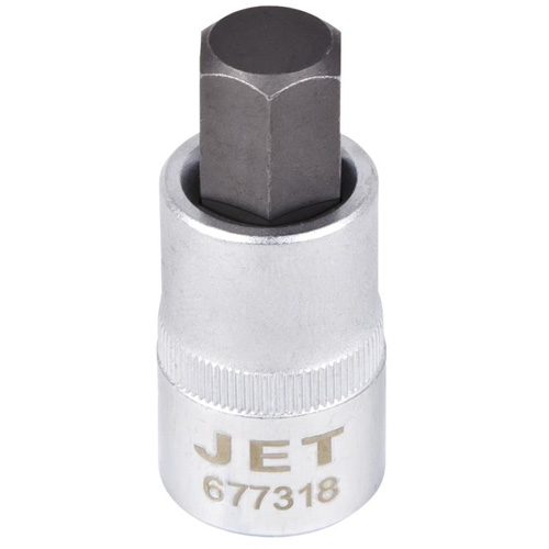 Bit Socket, Hex, 1/2" x 2" L, 1/2" Drive Auto-Cam