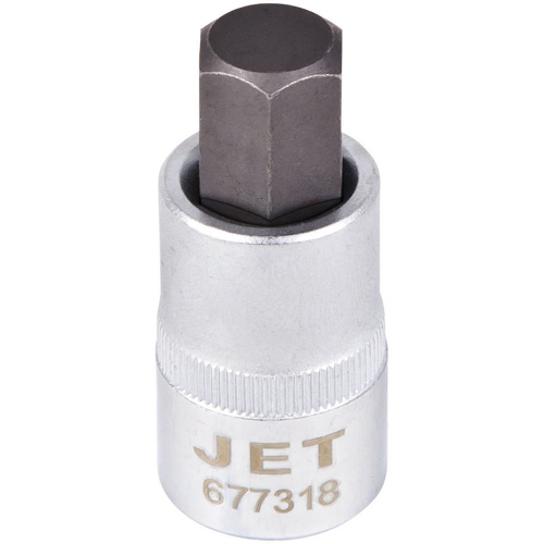 Bit Socket, Hex, 9/16" x 2" L, 1/2" Drive Auto-Cam