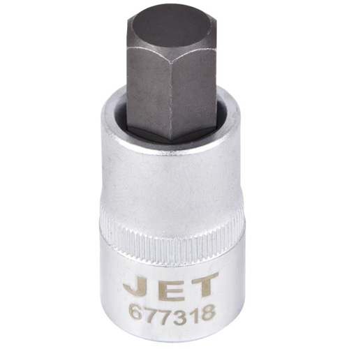 SAE Bit Socket, Hex, 5/8" x 2" L, 1/2" Drive Auto-Cam