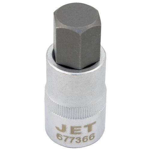 Bit Socket, Hex, 14 mm x 2" L, 1/2" Drive Auto-Cam